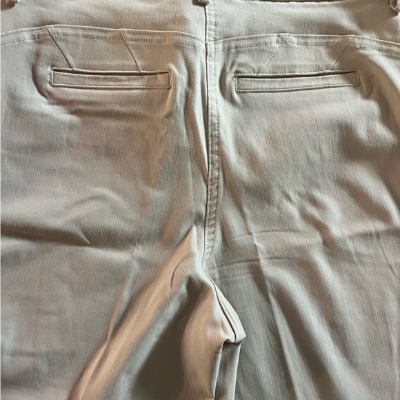 Cleo beige cream slim straight stretch pants women’s 6 minimalist office work - Picture 7 of 11